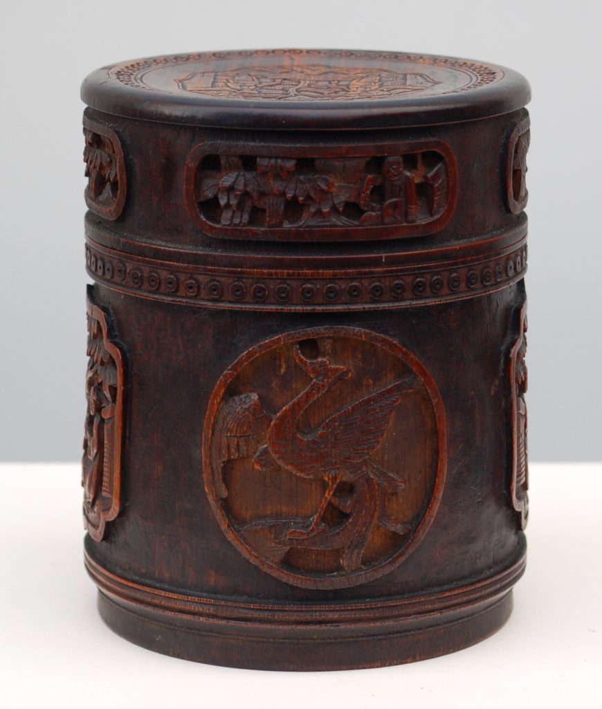 Qing Period Chinese Bamboo Tea Caddy
