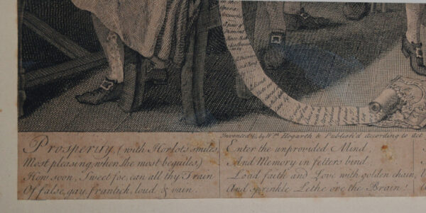 William Hogarth A Rake's Progress Original 1st State Engraving Print 1735 The Levée - Image 5