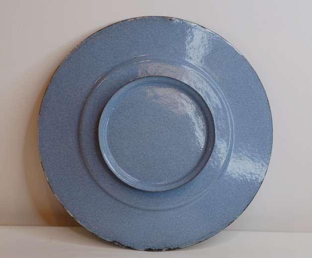 Pair Isfahan Persian Hand Painted Enamel on Copper Plates - vintage Minakari - Image 5