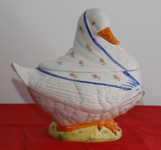 Vintage Italian Majolica Pottery Mother Goose Tureen – mid C20th